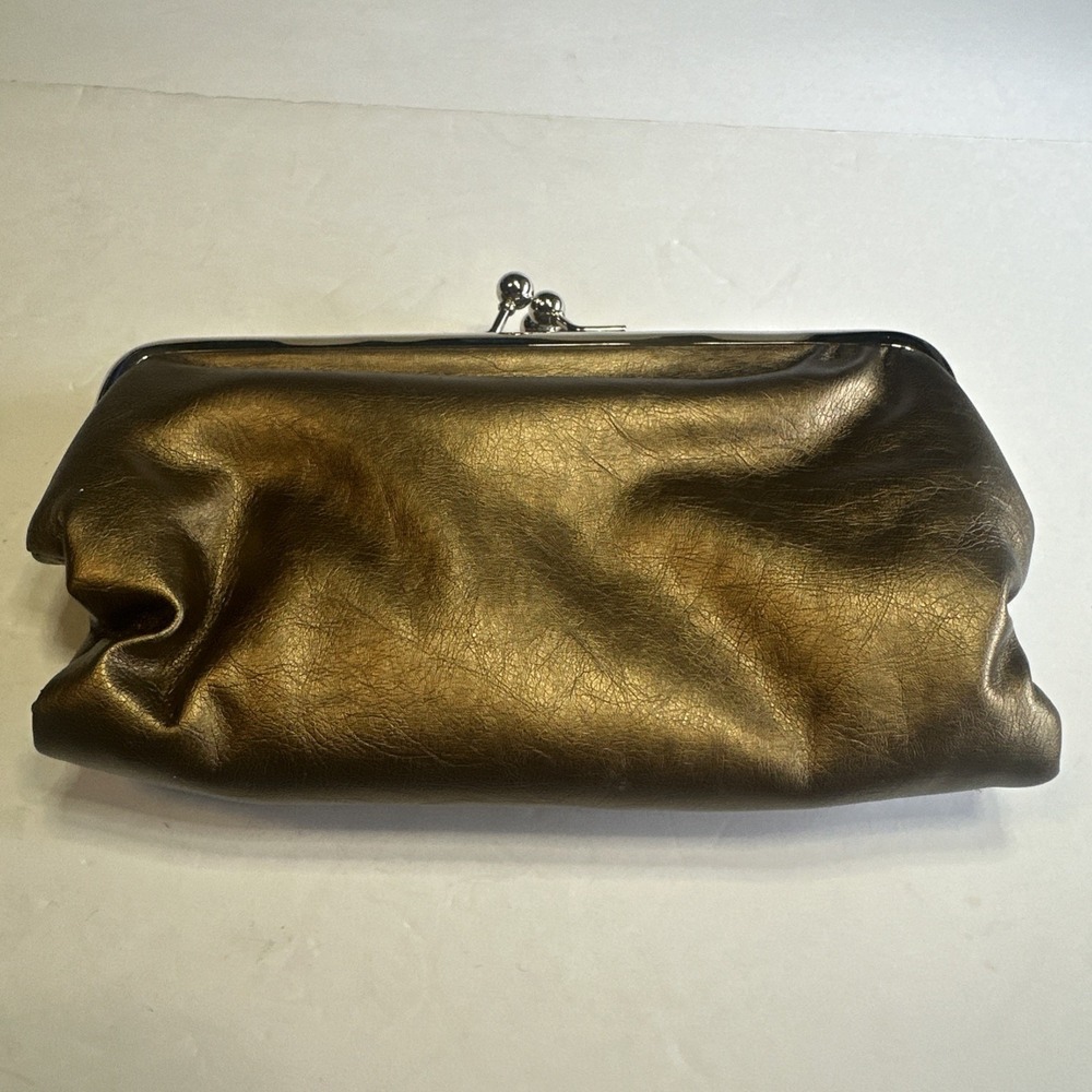 Gold Wallet Zipper Accent with Credit Card Slots‎ and ID Window for Women